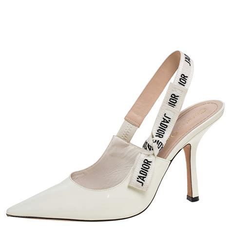 dior white slingback|christian dior high heels.